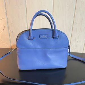 Kate Spade Dome Satchel blue/purple Purse Bag